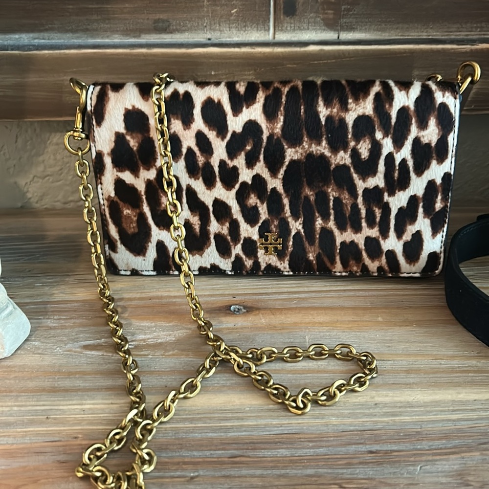 Tory Burch Cleo Leopard Calf - Picture 2 of 8